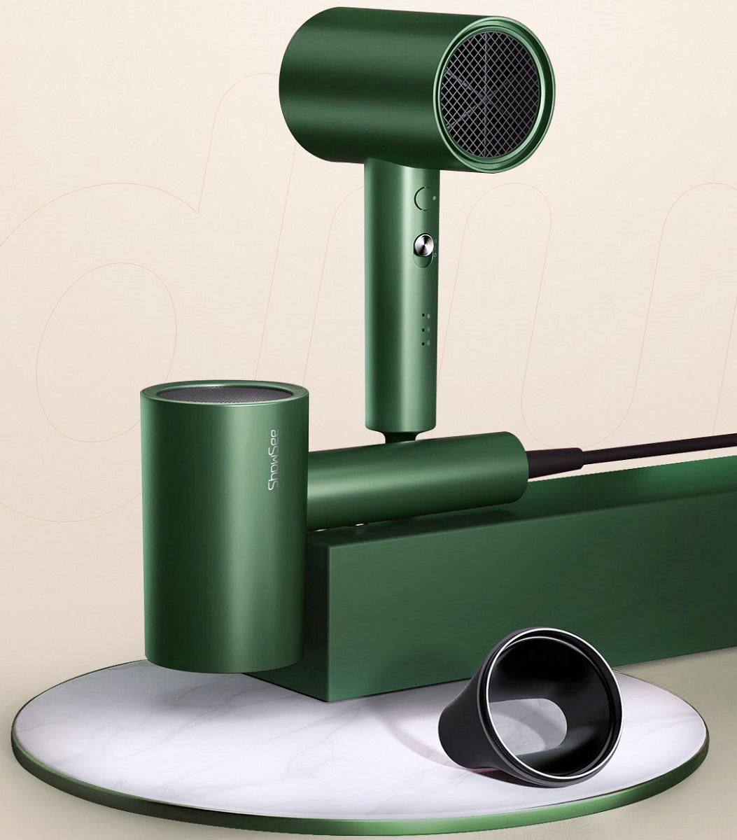 Фен для волосся ShowSee Electric Hair Dryer A5-G Green (11757241) - фото 5 Фен для волосся ShowSee Electric Hair Dryer A5-G Green (11757241) - фото 5