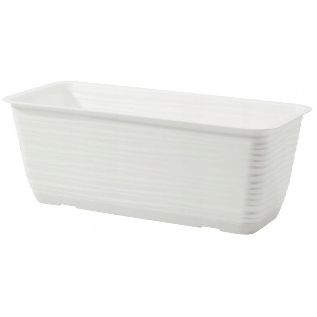 Горшок балконный FormPlastic Сахара-80 с подставкой 12,36 л Белый (3193-011)