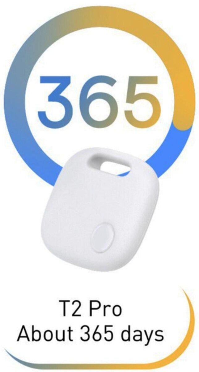 Трекер-брелок Bluetooth BASEUS T2 Pro Smart Device Tracker 80 mAh White (FMTP000002) - фото 7 Трекер-брелок Bluetooth BASEUS T2 Pro Smart Device Tracker 80 mAh White (FMTP000002) - фото 7