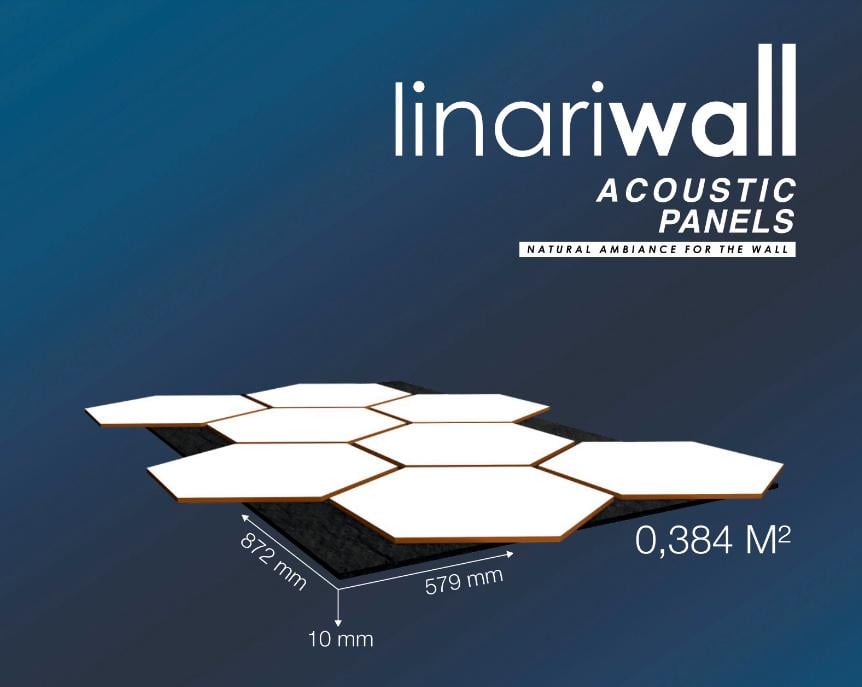 3D-панель акустична LinariWall LAN-606 на фетровій основі 872х579 мм - фото 4