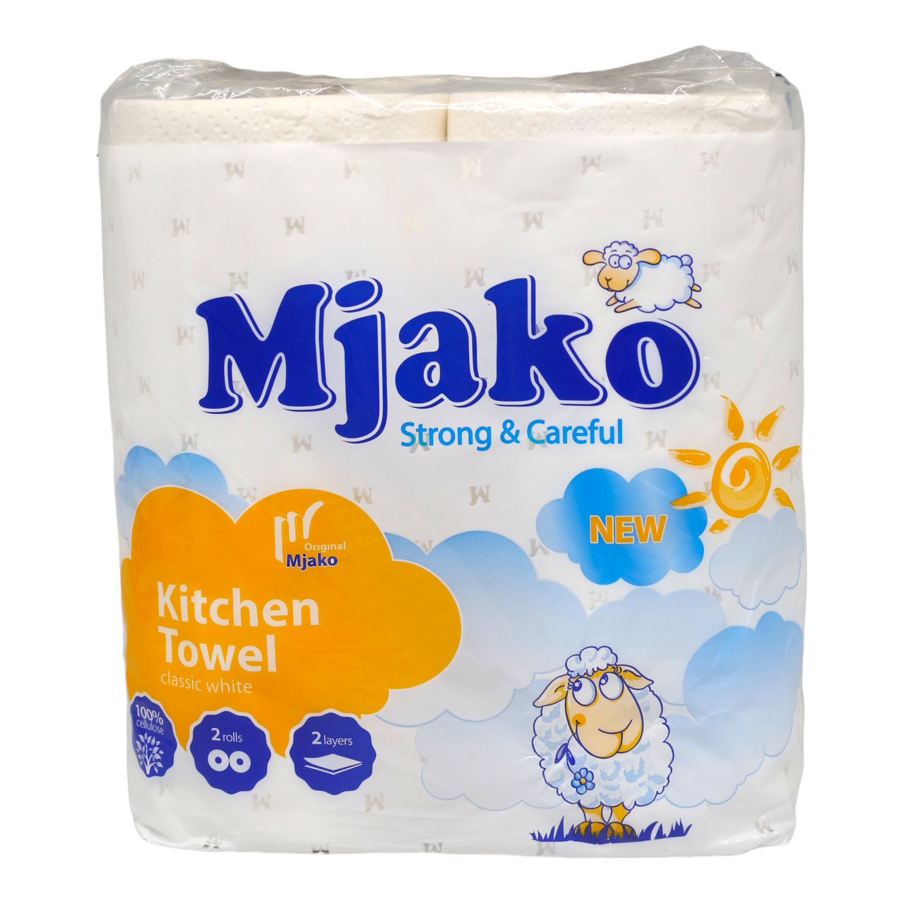 Полотенце бумажное Mjako 2 рулона 2 слоя 15 м (НФ-00006388)