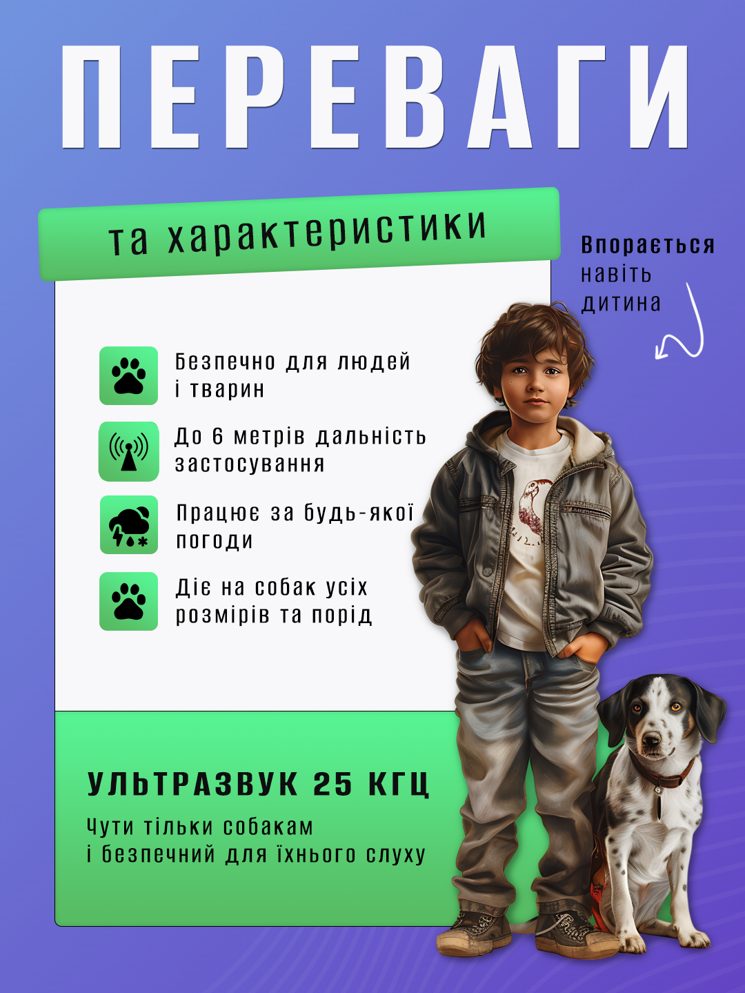 Отпугиватель с лазером Andowl от собак usb аккумуляторный Q-QG93Х1 Черный (dec4e0f3) - фото 6