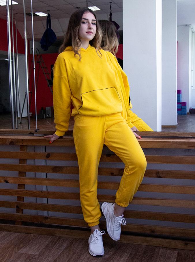 Спортивний костюм для дівчинки 2510 158 см Жовтий