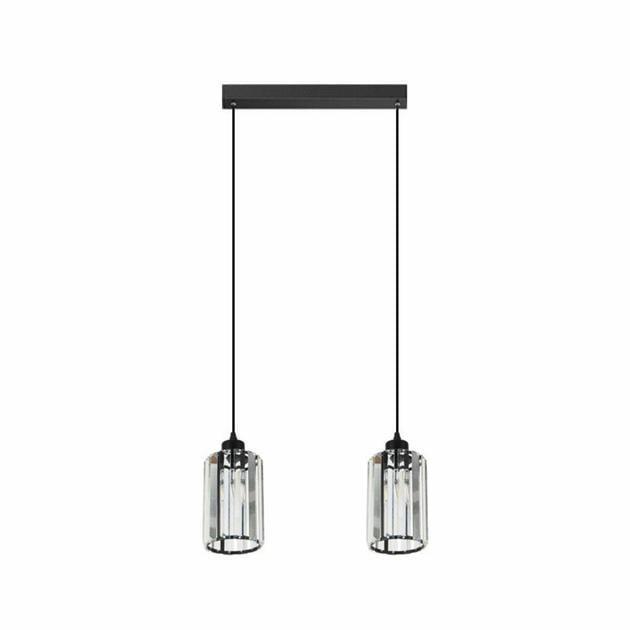 Подвесная люстра Valeso на два прозрачных плафона Е27 корпус IP20 GLD-20996-2-120х170 Черный (28685333) - фото 2 Подвесная люстра Valeso на два прозрачных плафона Е27 корпус IP20 GLD-20996-2-120х170 Черный (28685333) - фото 2