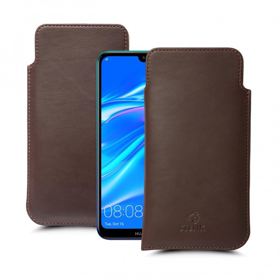 Футляр Stenk Elegance для Huawei Y7 (2019) Коричневый (63028)