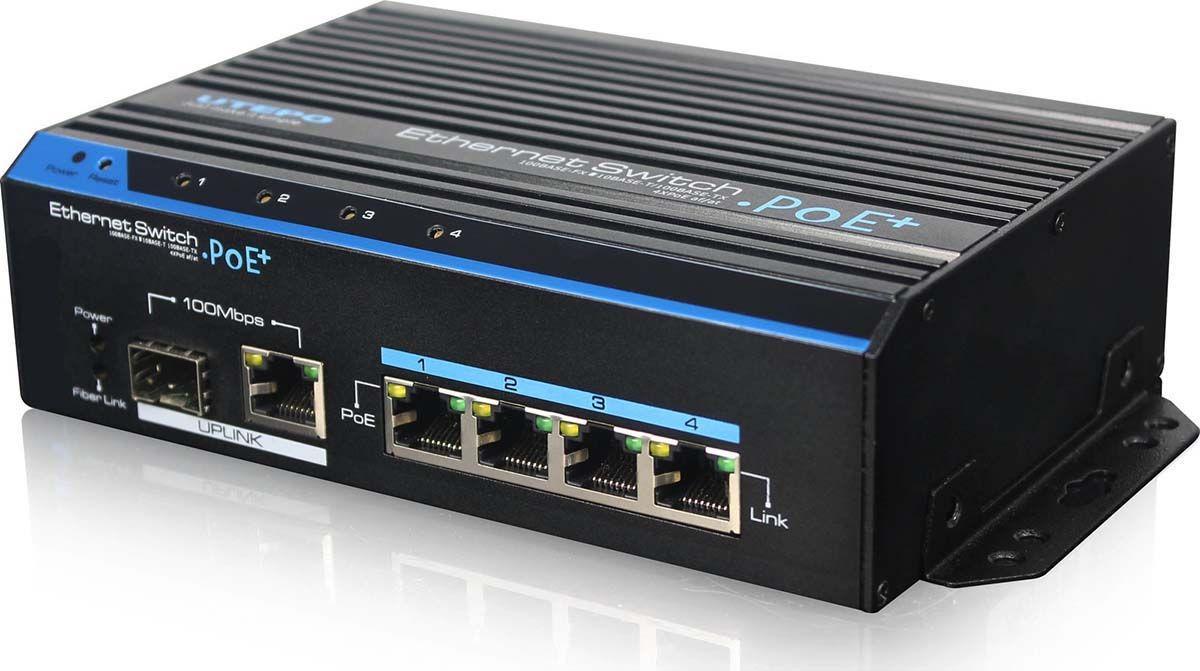 4-портовий POE комутатор UTEPO UTP7204E-POE-A1 - фото 1