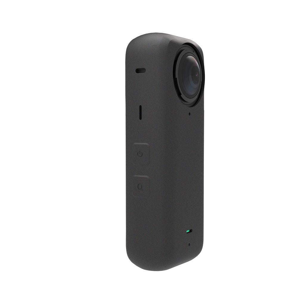Чехол для камеры силиконовый Insta360 X4 и крышка-колпачок для объектива Черный - фото 4