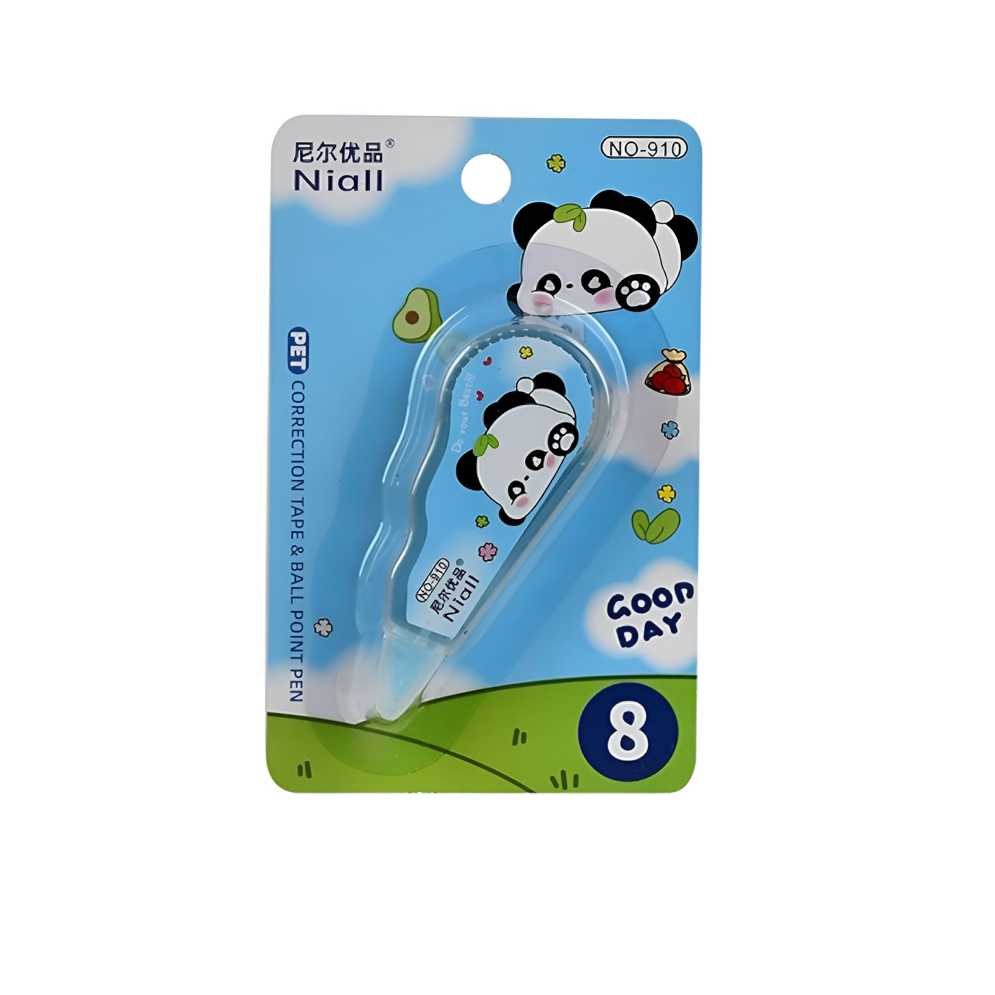 Коректор стрічковий Niall NO-910 Панда 8 м олубий (WW00857ST)