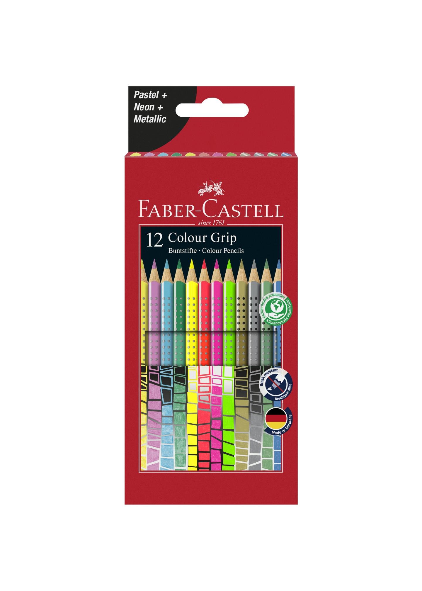 Набір олівців Faber-Castell Grip 12 кольорів (201569)