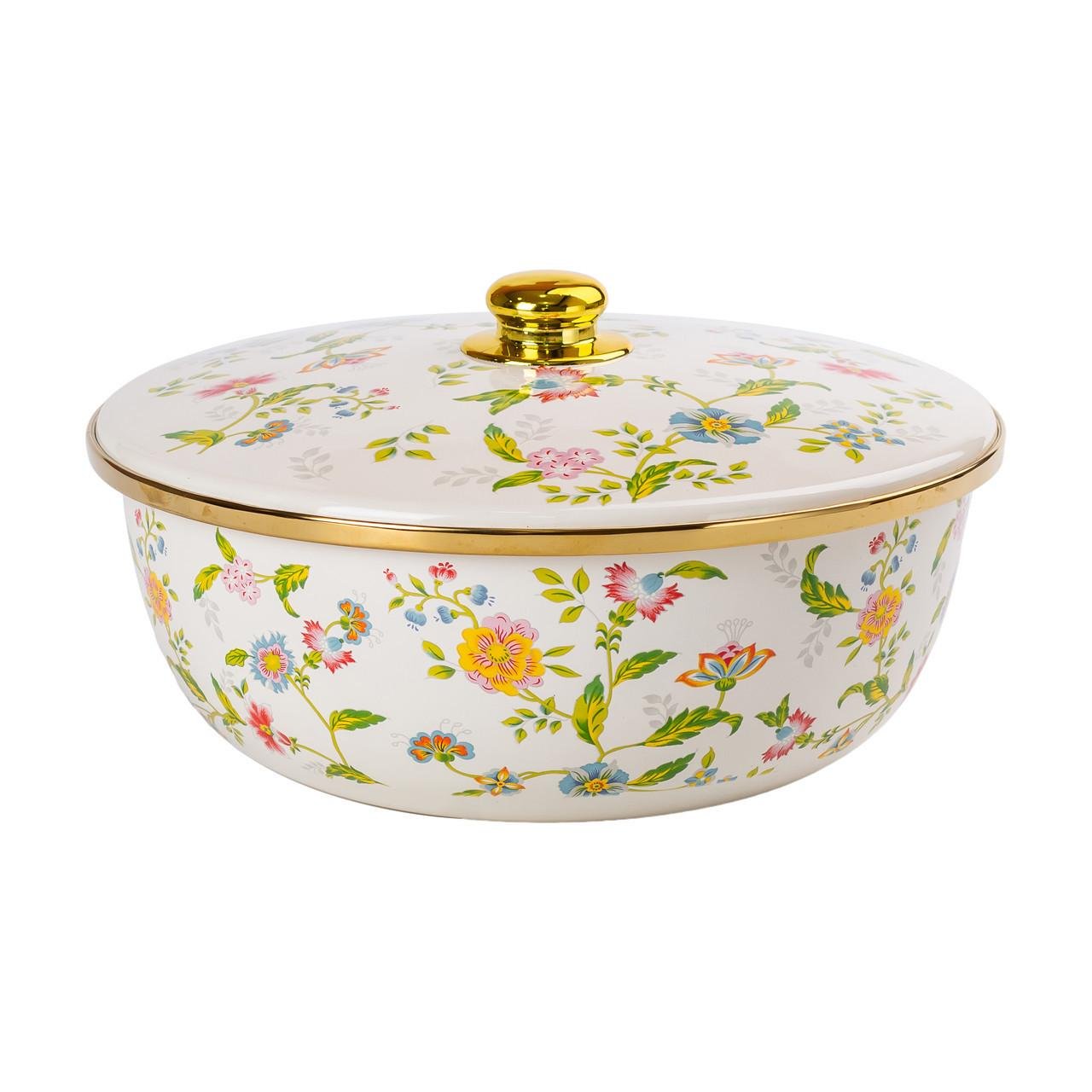 Каструля емальована з кришкою 5,5 л (HP-2-113) - фото 3 Каструля емальована з кришкою 5,5 л (HP-2-113) - фото 3