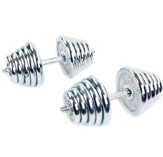 Гантели разборные ТА-1435 29 кг Серебряный (56363093)