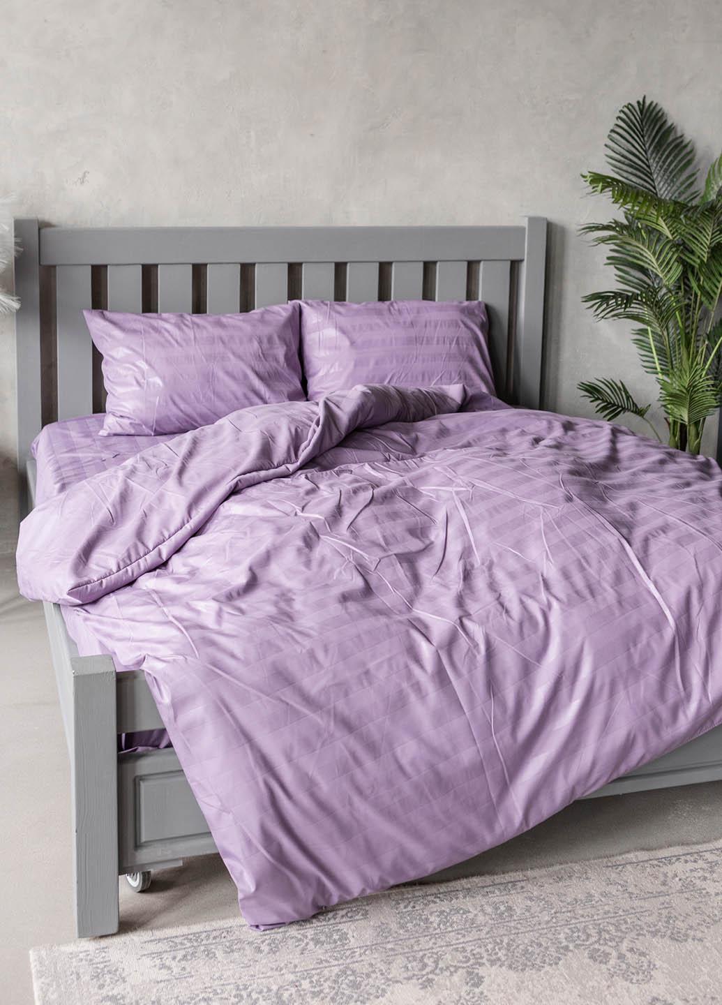 Комплект постельного белья на резинке Страйп двуспальный (20206)