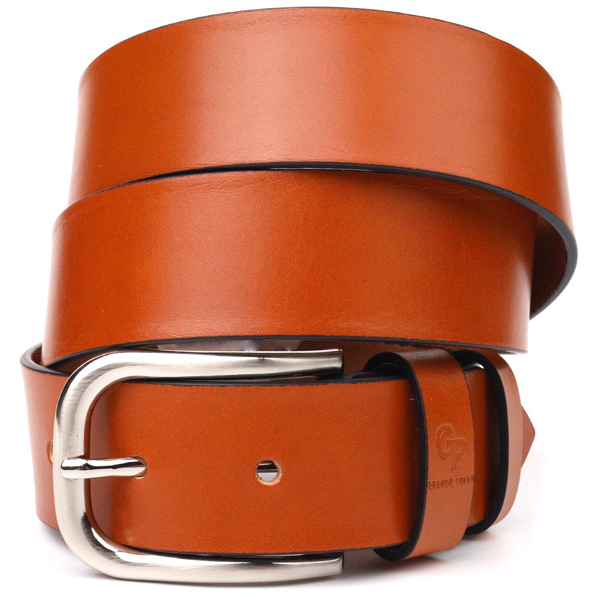 Ремень кожаный мужской GRANDE PELLE Leather Belt 21472 Рыжий (10847189)