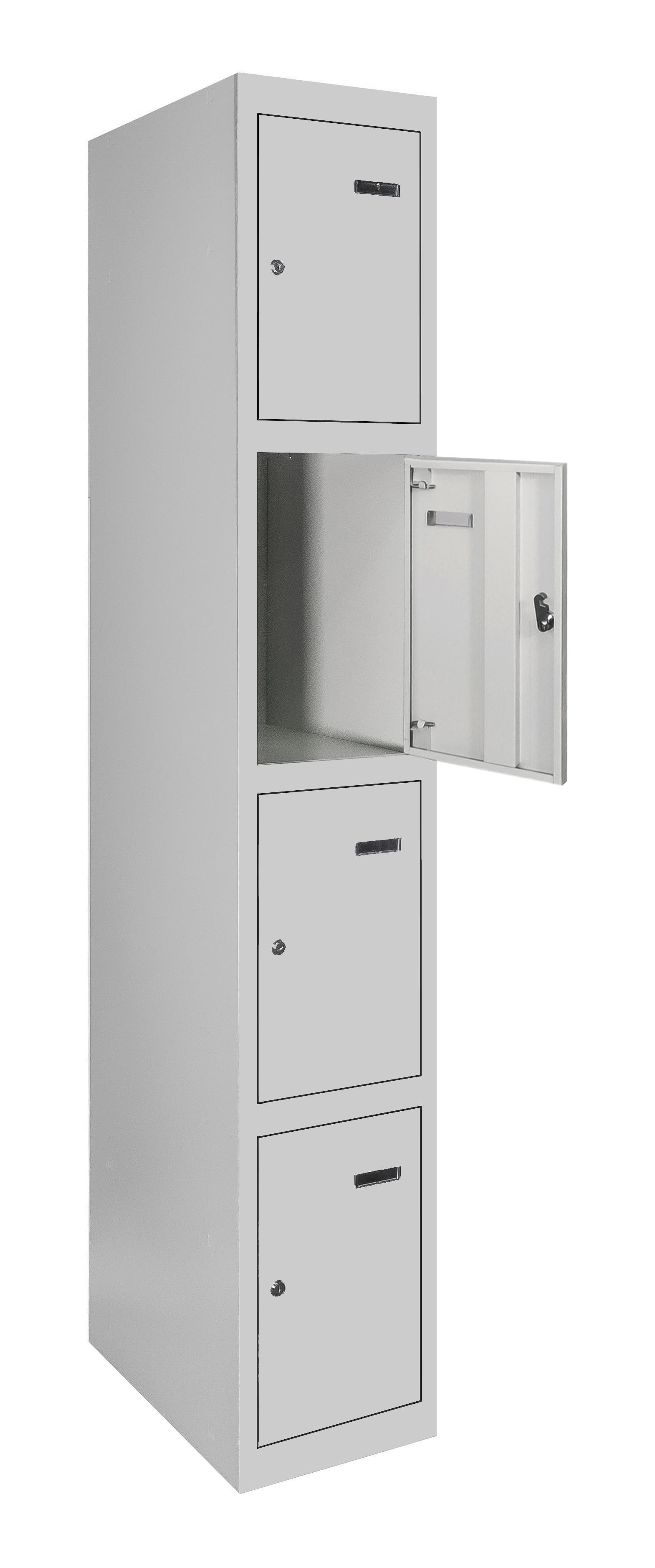 Шкаф ячеичный КСМ 4/40 металлический сборно-разборной RAL 7035 (8568742)