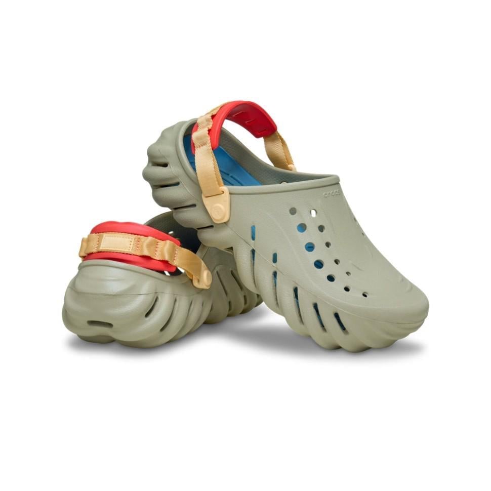 Крокси чоловічі Crocs Echo Clog Bark р. 45-46 Хакі (21848)