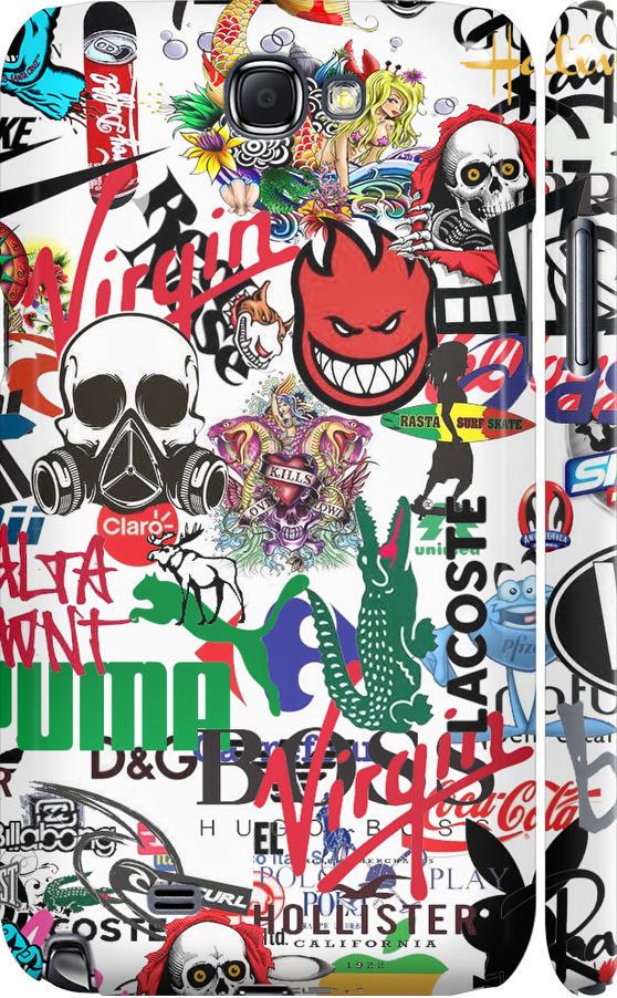Чохол на Samsung Galaxy Note 2 N7100 Many different logos (4022c-17-42517) Чохол на Samsung Galaxy Note 2 N7100 Many different logos (4022c-17-42517)