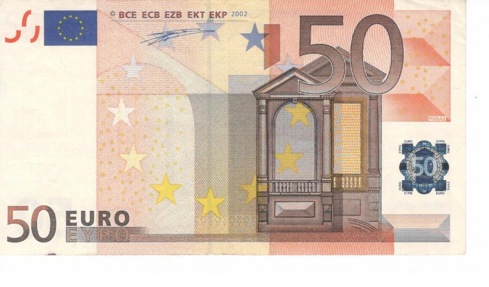 Колекційна банкнота Німеччина 50 євро 2002 X P006 VF (Б06825)