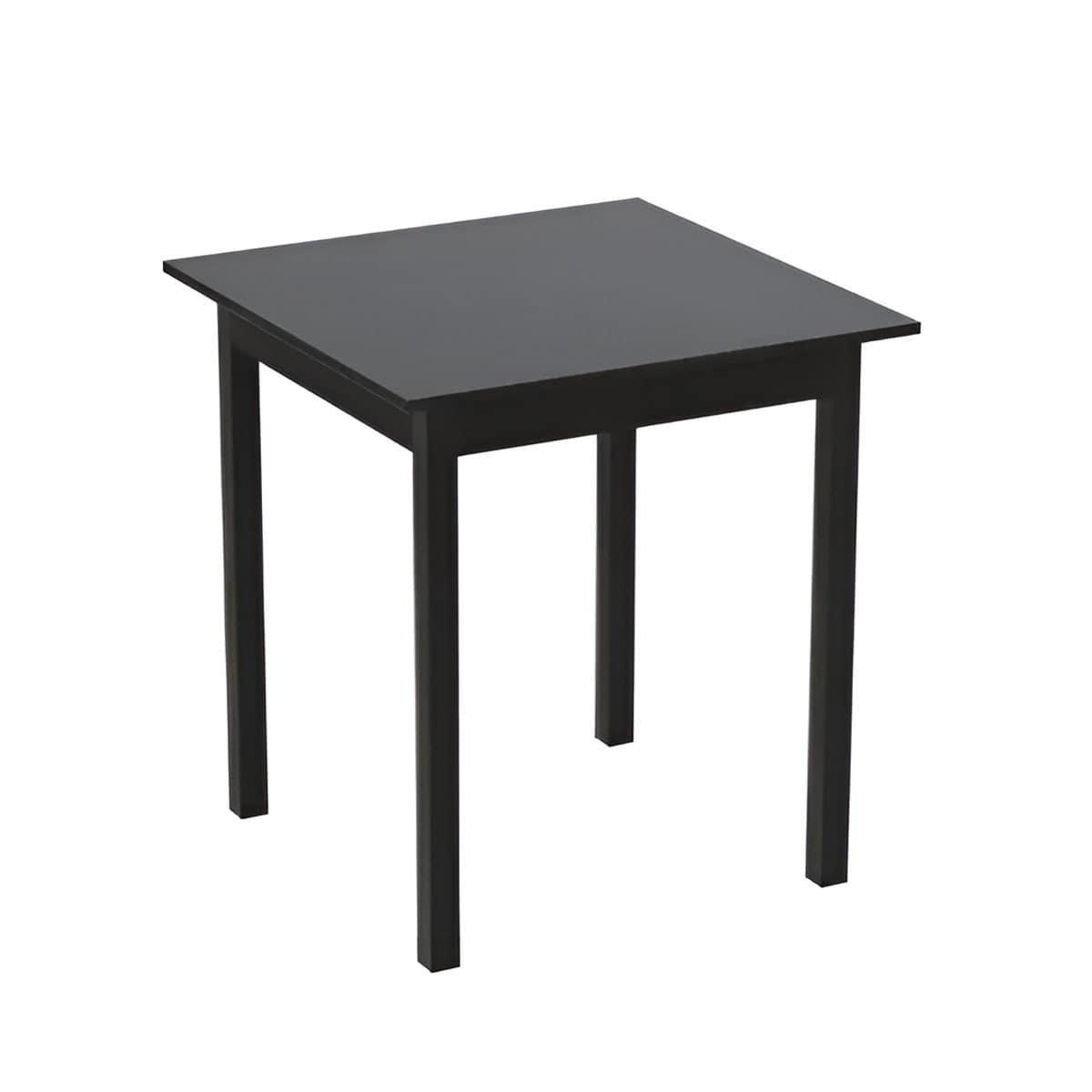 Обеденный стол Ferrum-decor Диего ДСП 16 мм 75x80x80 см Черный/Сосна Кембра (FRD-105716)
