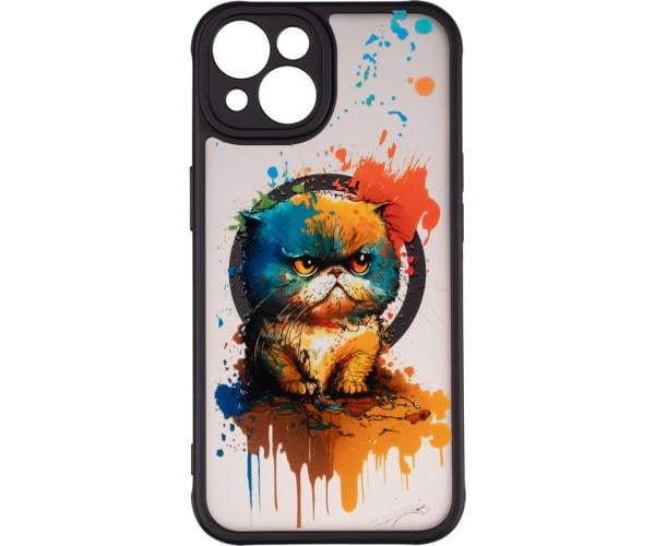 Чехол накладка Gelius Print Case UV (Magsafe) для iPhone 14, Fluffy Cat