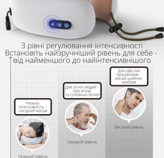 Масажна подушка Shiatsu Neck С111 для шиї та плечей (11109) - фото 8