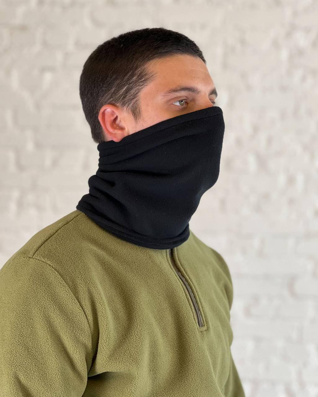 Бафф флісовий на затяжці осінь-зима Чорний (132)