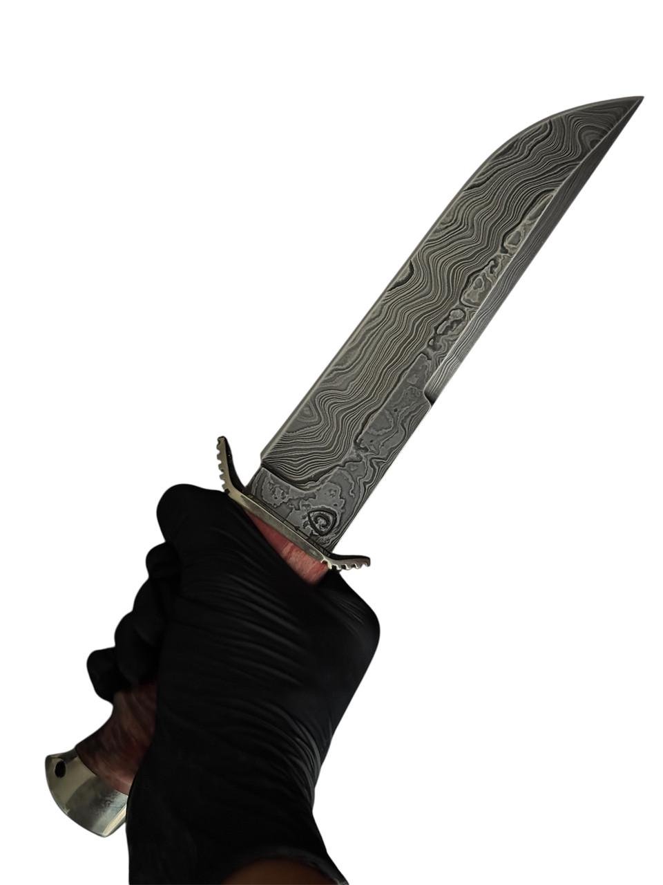 Нож ручной работы сталь дамаск Gorillas BBQ KN201 - фото 2