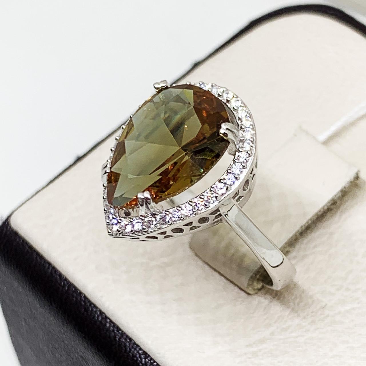 Кольцо серебряное с султанитом р. 18,5 4,68 г (1663601770)