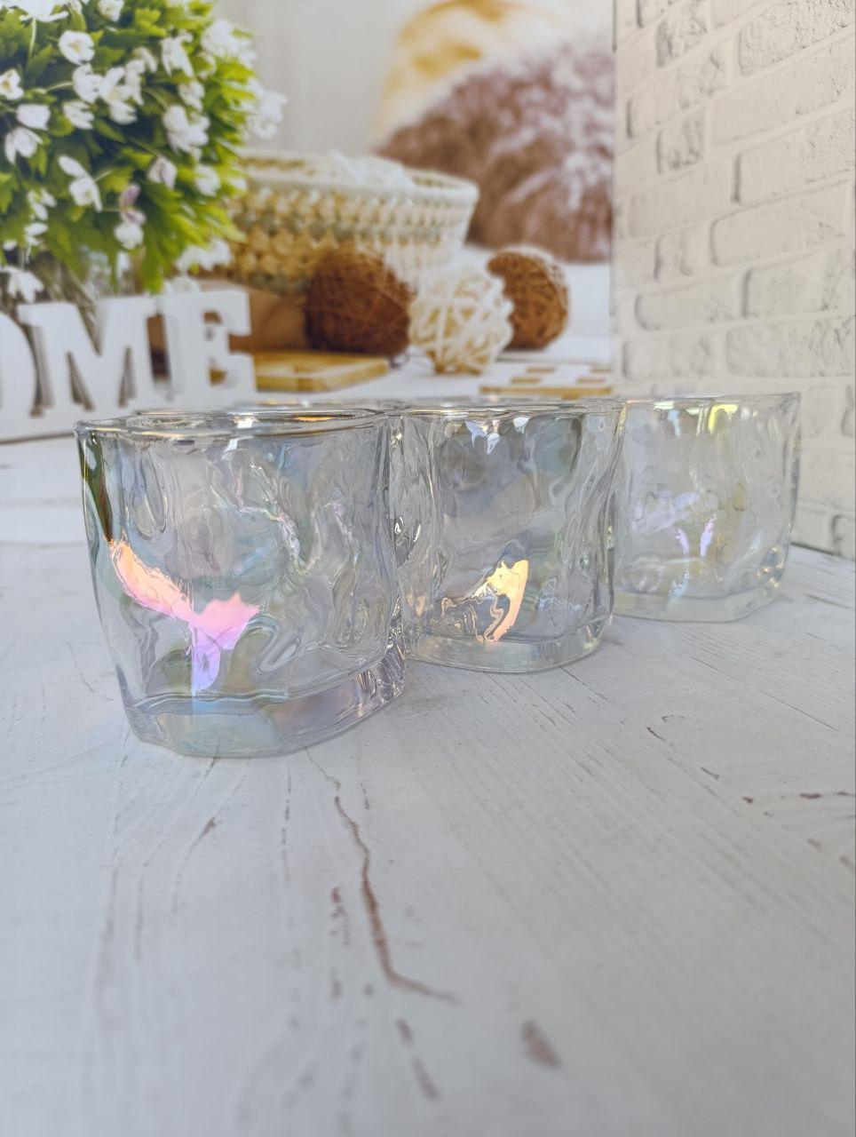 Набір склянок для віскі S&T 768-18-2 скляних 6 шт. 260 мл Прозорий перламутр (768-18-2) - фото 4 Набір склянок для віскі S&T 768-18-2 скляних 6 шт. 260 мл Прозорий перламутр (768-18-2) - фото 4