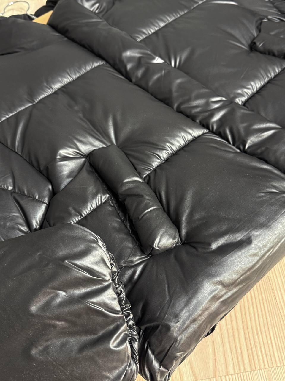 Куртка женская HAIZIYUAN 8606 короткая пуффер с воротником XL Черный (4791) - фото 5 Куртка женская HAIZIYUAN 8606 короткая пуффер с воротником XL Черный (4791) - фото 5