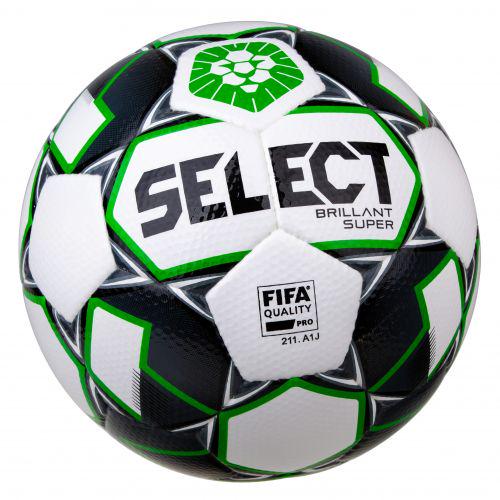 Мяч футбольный Select BRILLANT SUPER PFL р. 5 Бело-зеленый (361590-013)