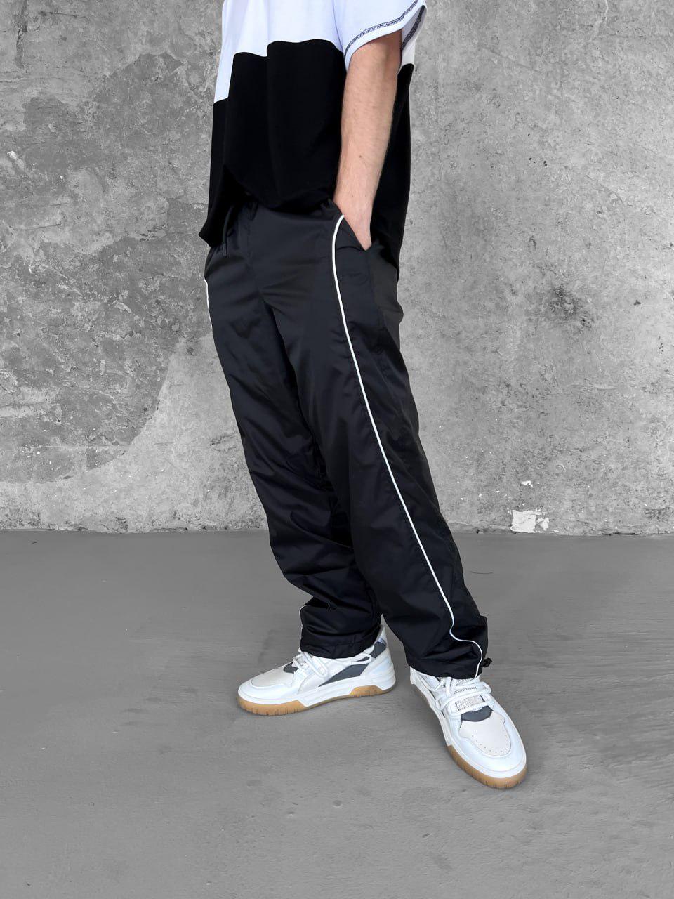 Спортивні штани чоловічі Slide оверсайз M Чорний (26456/1) - фото 3