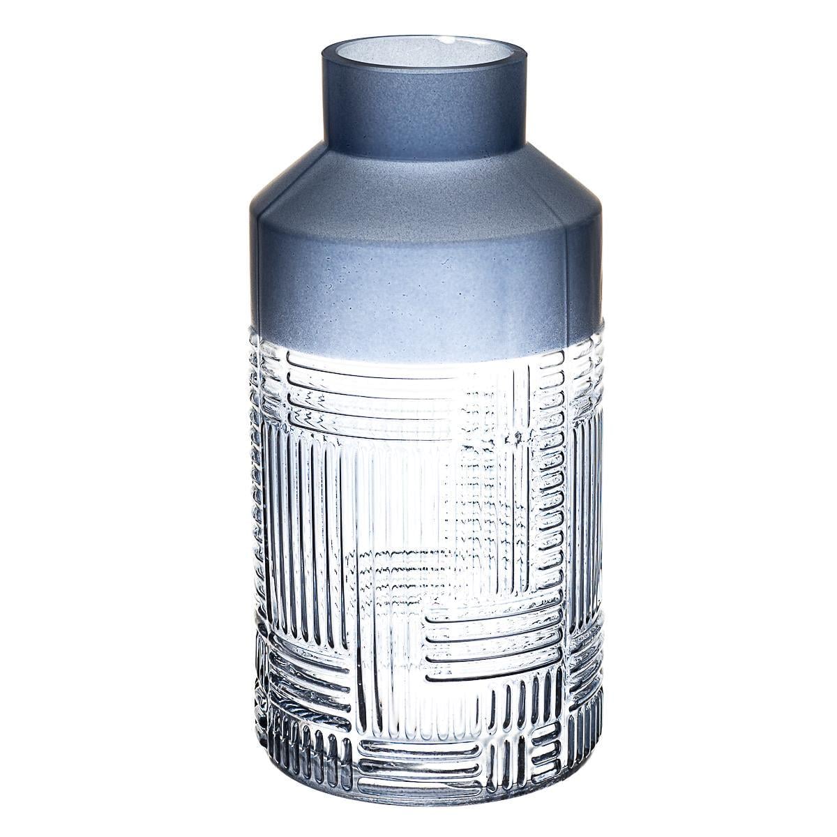 Настольная стеклянная ваза Light House Луна 25 см Серый