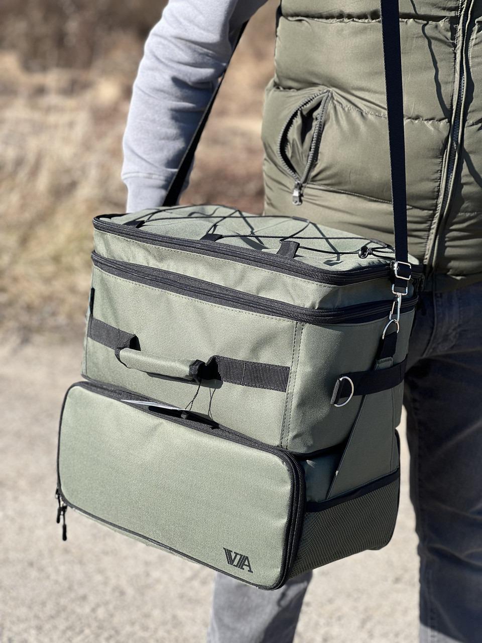 Сумка для рыбалки VA R-32 карповая с двумя отделами Хаки (2441138137)