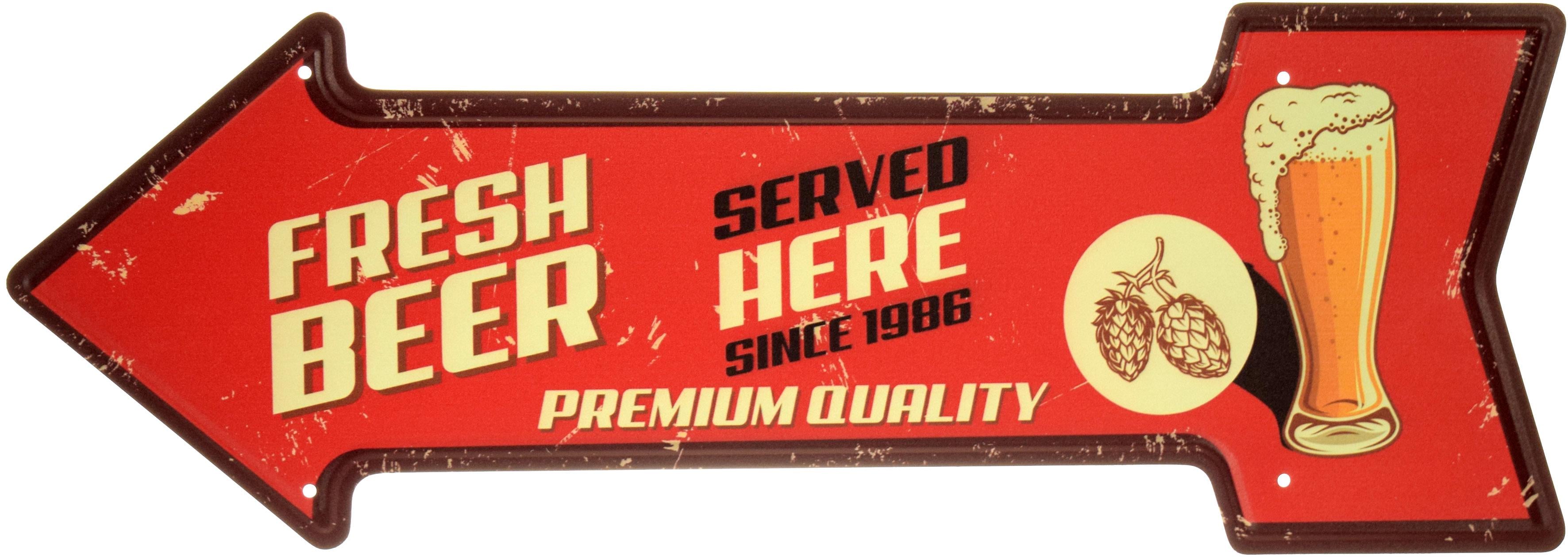 Табличка металева "Fresh Beer Premium Quality" 16x45 см (ms-104176) Табличка металева "Fresh Beer Premium Quality" 16x45 см (ms-104176)