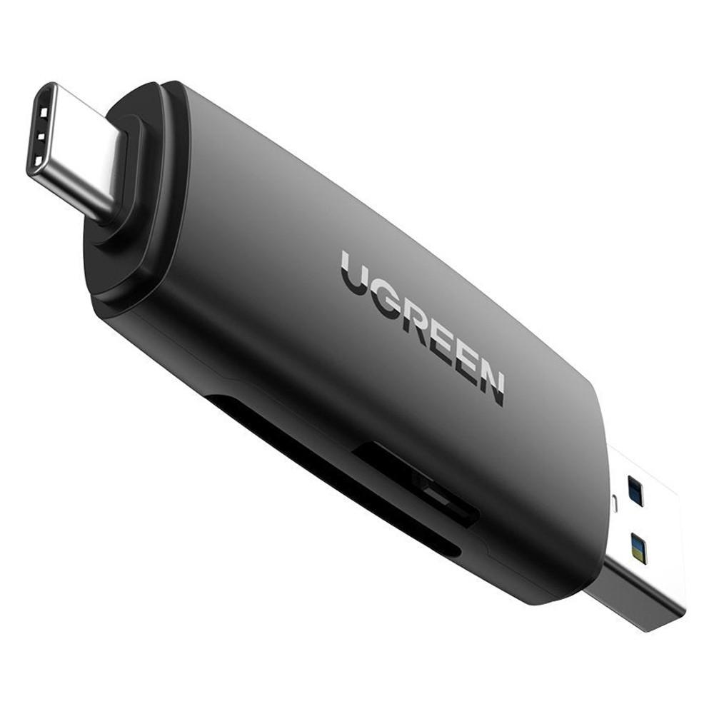 Кардрідер 2в1 Ugreen CM304 680191 USB-A USB-C TF/SD Чорний - фото 1