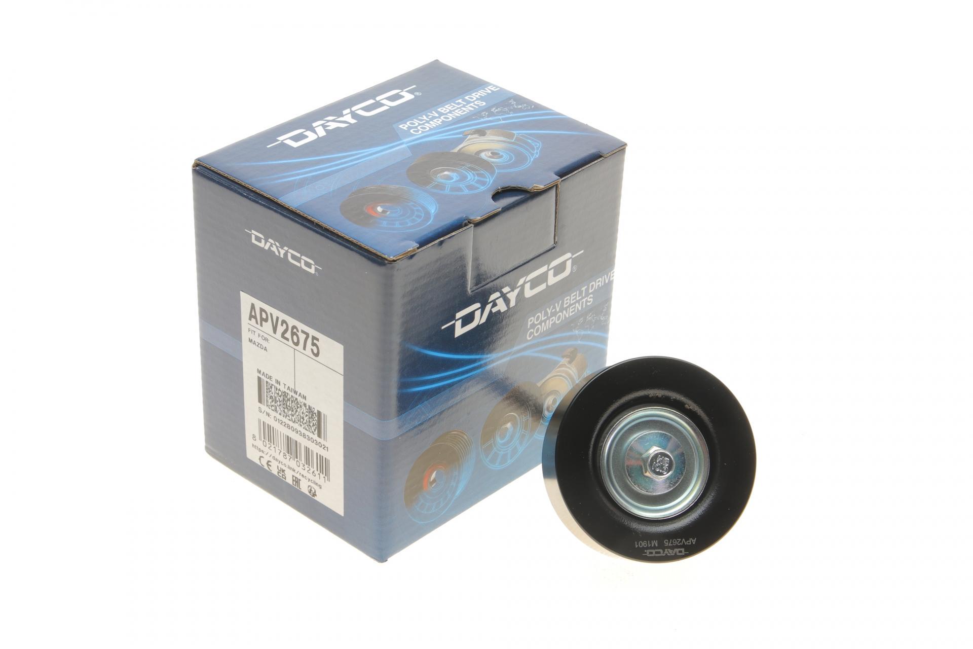 Ролик генератора DAYCO Mazda 3/6 1.8-2.5 16V 02- паразитный 70х25 мм (APV2675 DAYCO)