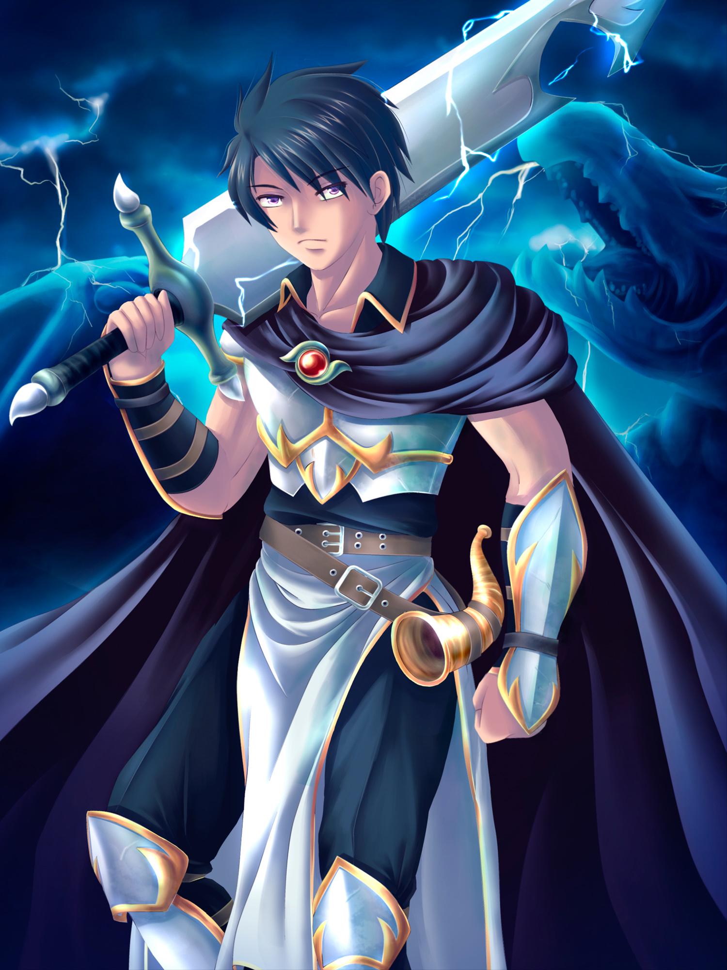 Алмазная мозаика Santi Аниме воин 30x40 см (Top-954290)