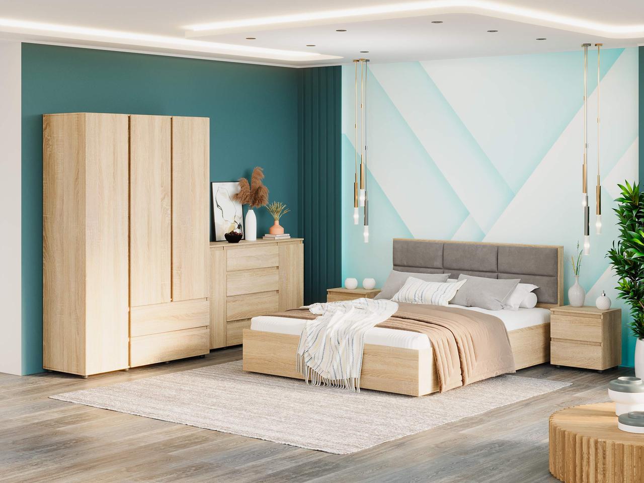 Спальня Эверест Лайт-4 Дуб сонома (ЕВ20818.01)