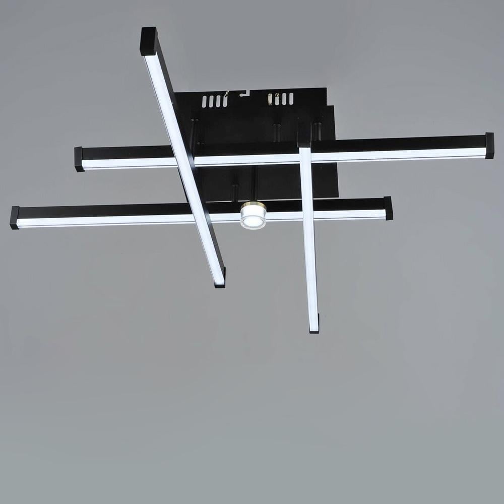 Люстра потолочная LED Light House SRS-20013/4/1 BK/GD 48W/2W Черный/Золотой 