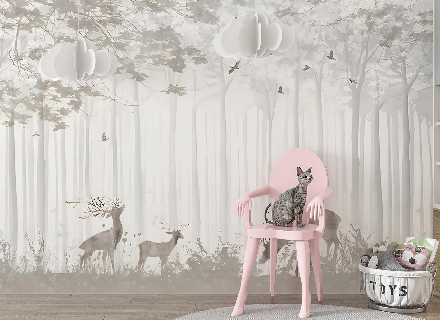 Фотошпалери флізелінові Upstream Сім'я оленів 230х153 см (S5KID-087/3) - фото 5 Фотошпалери флізелінові Upstream Сім'я оленів 230х153 см (S5KID-087/3) - фото 5