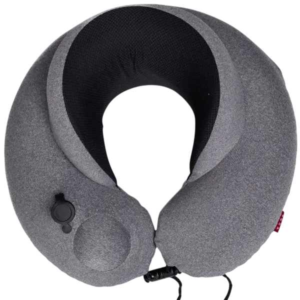 Подушка для шеи надувная гибридная U-образная Серый (HP-56-16)