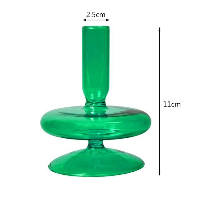 Подсвечник праздничный Remy-Decor Телли стеклянный для тонкой свечи 11 см Зеленый - фото 2 Подсвечник праздничный Remy-Decor Телли стеклянный для тонкой свечи 11 см Зеленый - фото 2