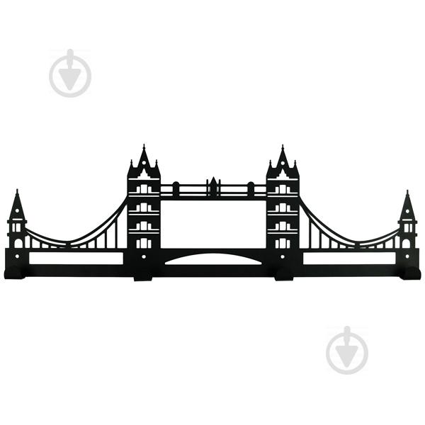 Вешалка настенная Glozis Tower Bridge H-069 50см х 16см (H-069)