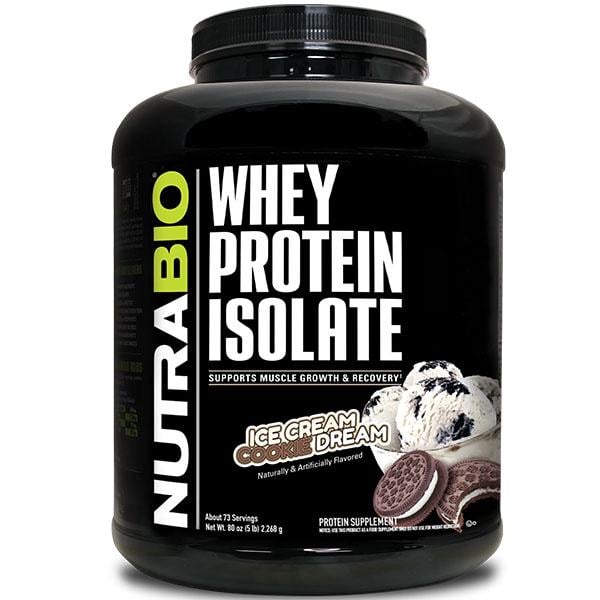 Протеин NutraBio Whey Protein Isolate 2268 г 73 порции Ice Cream Cookie Dream (000027242)