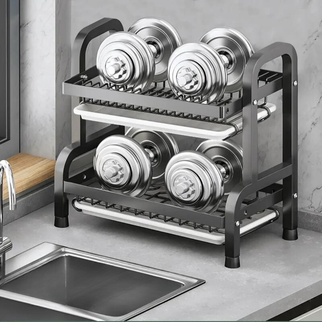 Сушилка-полка для посуды Double layered bowl rack AND-620 настольная - фото 4