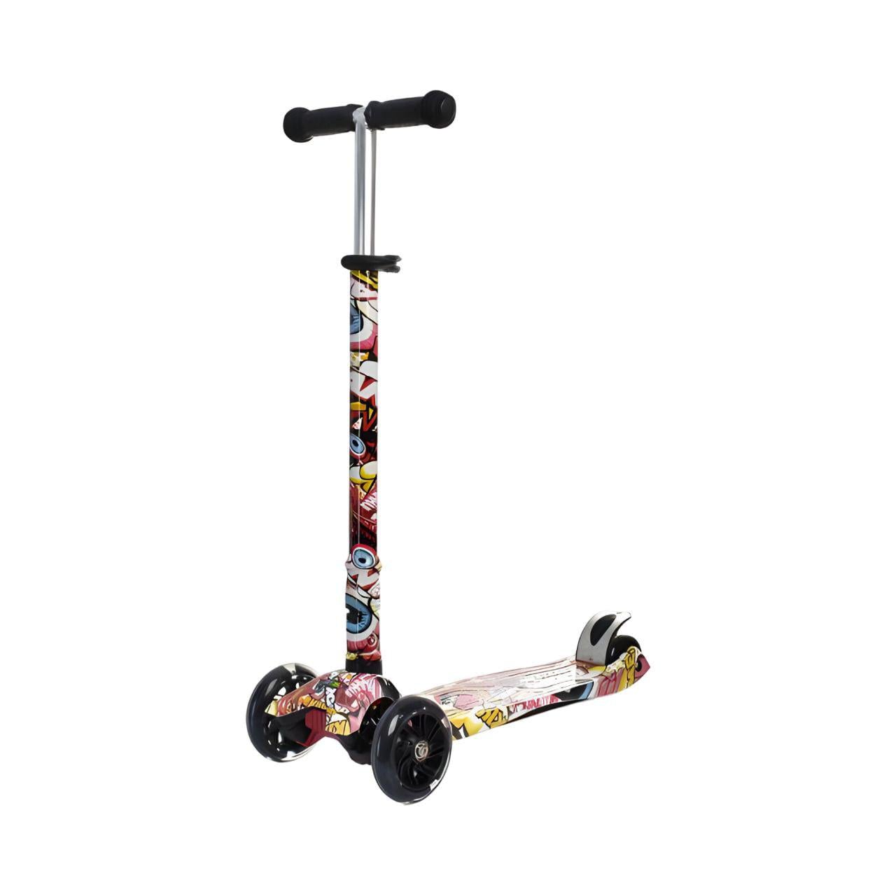 Самокат JR 3-055-WP17 складной городской колеса PU Красный (25013690)