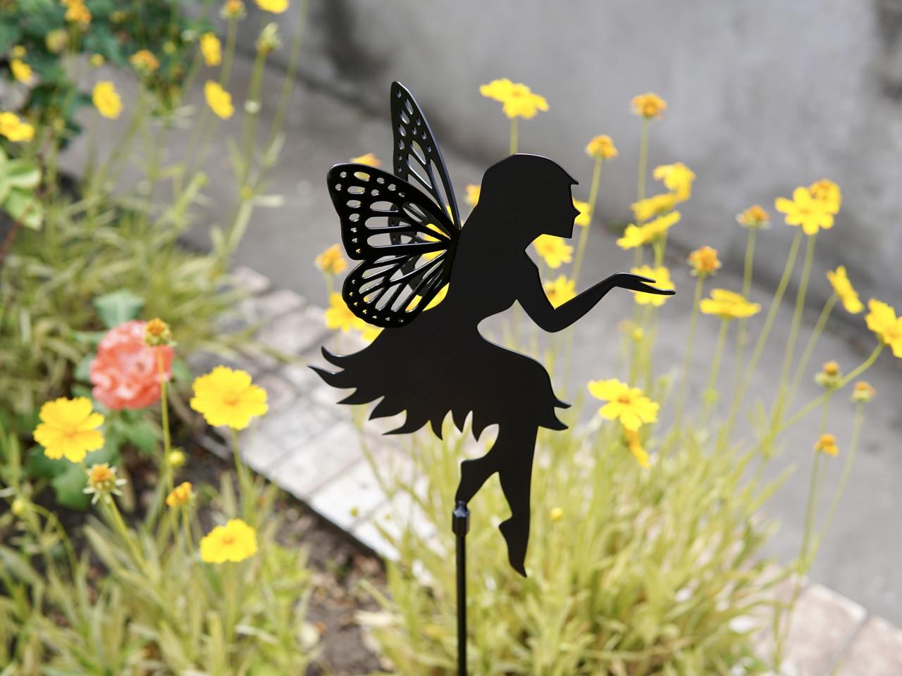 Садовая фигура Фея волшебница металлическая для сада/подворья/клумбы (DCR044) - фото 3