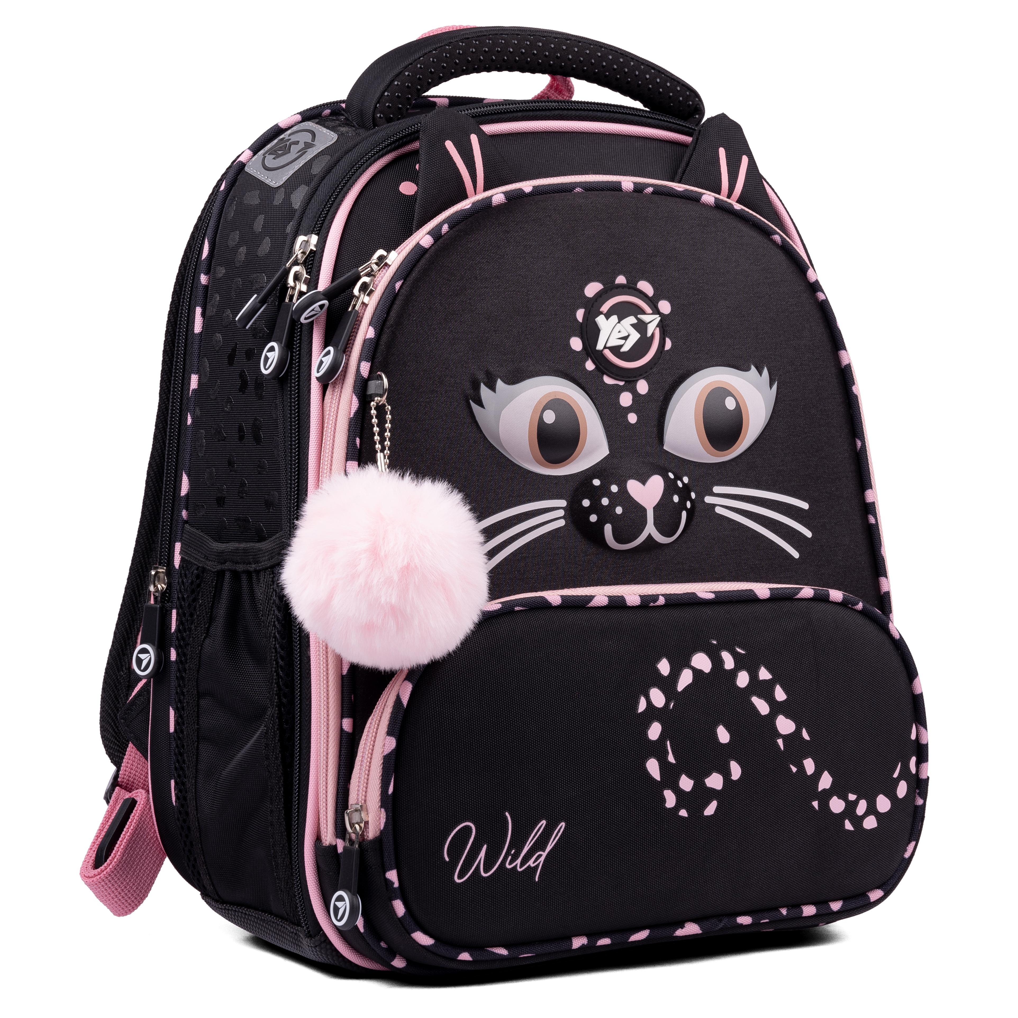 Рюкзак школьный каркасный YES S-30 Juno Ultra Premium Wild kitty (553197)