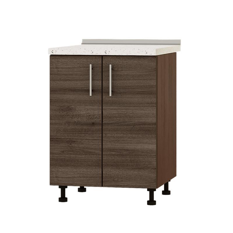 Модуль кухонный нижний Эверест Оптима Н82-600 без столешницы 60х47х82 см Дуб шамони темный (DTM-3614)