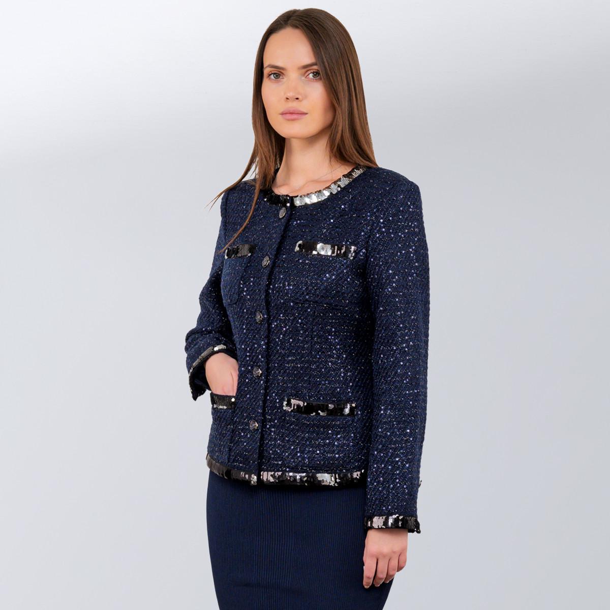 Жакет жіночий святковий Chanel S Синій (2588762905) - фото 2